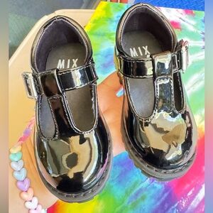 Mix No. 6 Shiny Black Kids Dress Shoes